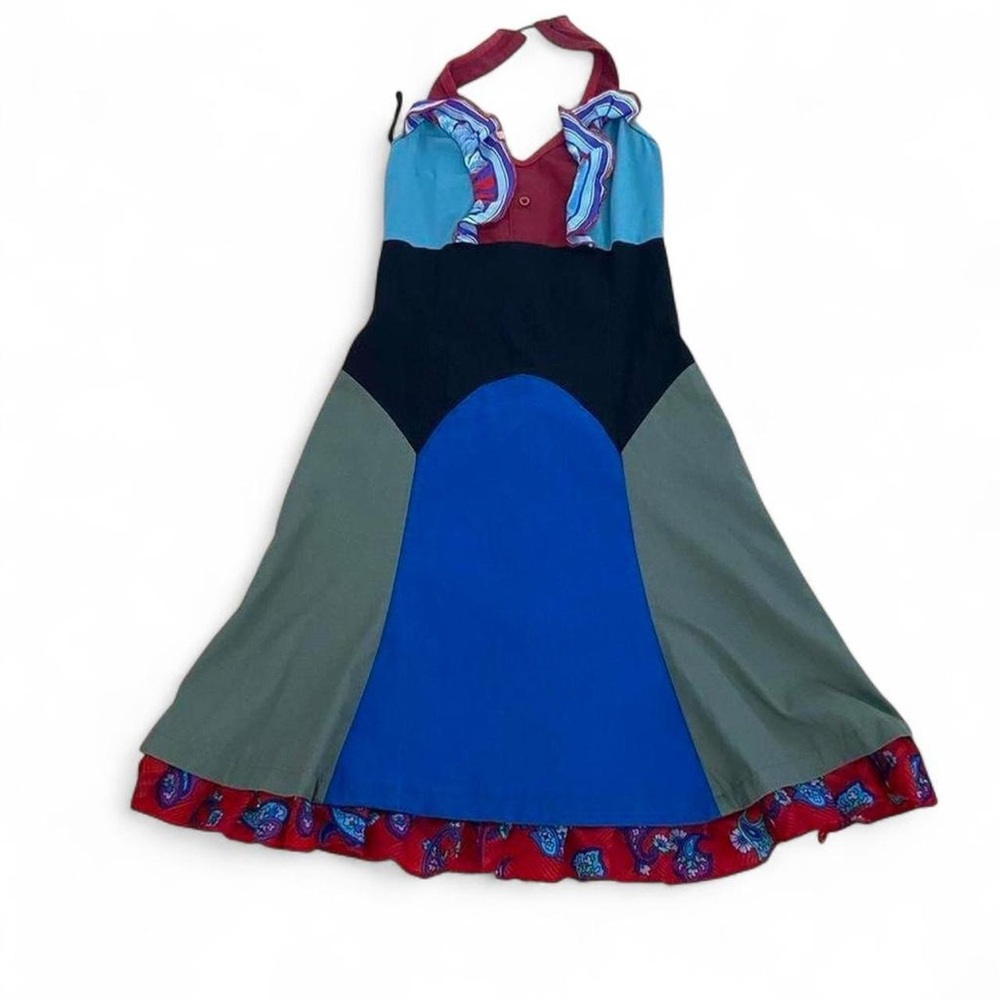 Colorful Dress with Ruffle Details